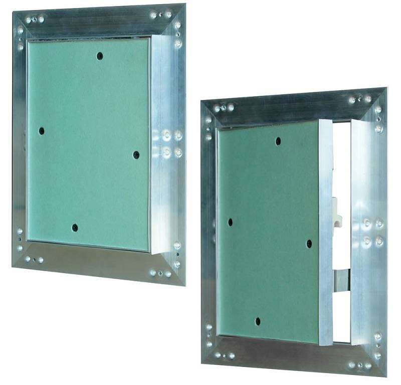 Mucola Revisionsklappe Wartungsklappe Revisionsklappe Alu Wartungstür, verschiedene Größen (Stück, 1-St., 1 Revisionsklappe), Feuchtraumgeeignet - Witterungsbeständig von Mucola