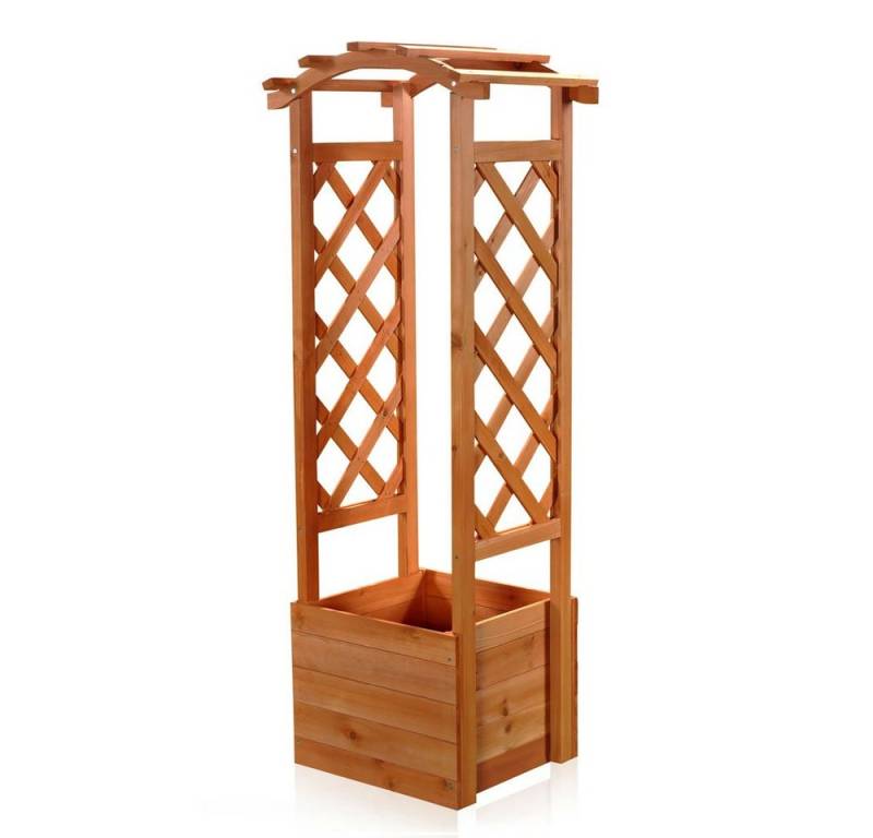 Mucola Rosenbogen Rankhilfe Spalier Pflanzkasten Rankgitter Rosenbogen Rundbogen Pergola Stück, Premium-Rosenbogen, Rosenbogen von Mucola