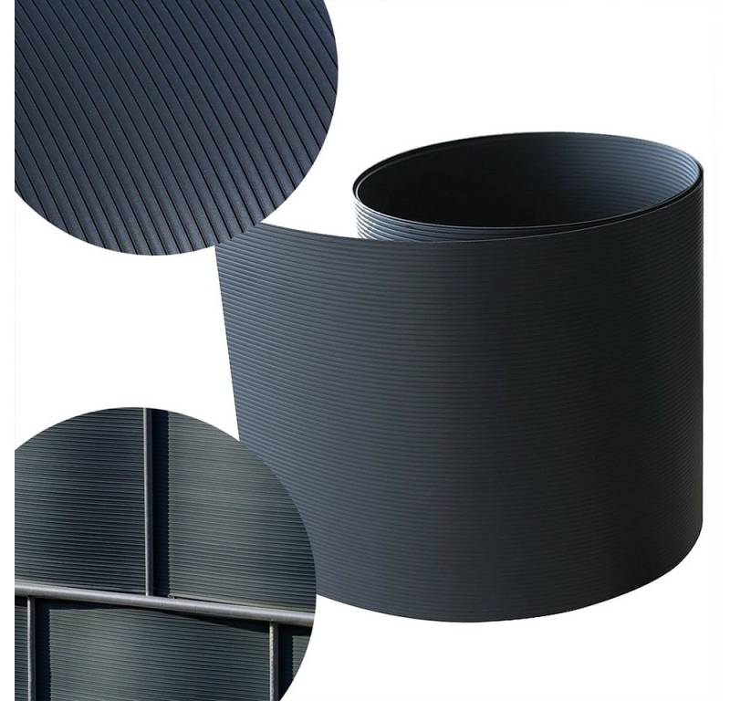 Mucola Sichtschutzstreifen Sichtschutz 10X PVC Sichtschutzstreifen Zaunfolie Windschutz Garten, (10er Set, 10-St., Sichtschutzstreifen), Hart PVC von Mucola