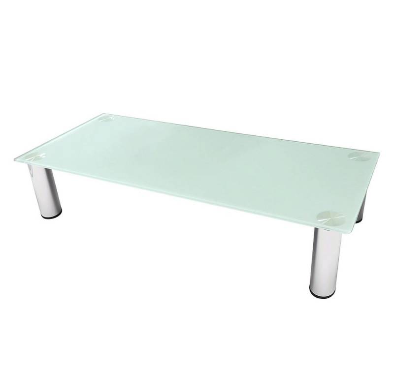 Mucola TV-Rack Monitorerhöhung Schreibtischaufsatz Monitorständer TV Glasaufsatz (Stück, 1 St., Monitorerhöhung), Robust und stabil von Mucola