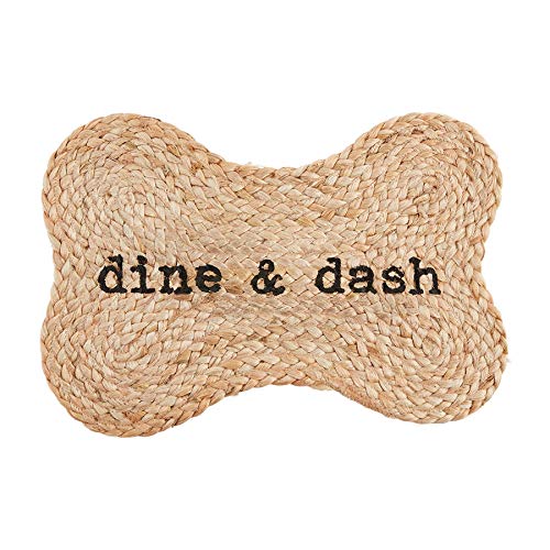 Mud Pie Dine Dash Futternapf-Matte, Jute von Mud Pie