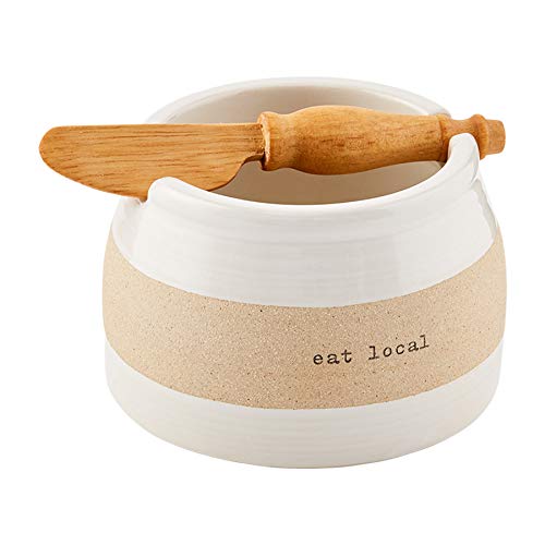 Mud Pie Eat Local Steingut-Dip-Schüssel-Set, 7,9 x 11,4 cm Durchmesser, Streuer: 12,7 cm von Mud Pie