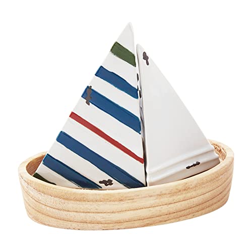 Mud Pie Salz-Pfeffer-Set, Segelboot, 11,4 x 14,7 cm von Mud Pie