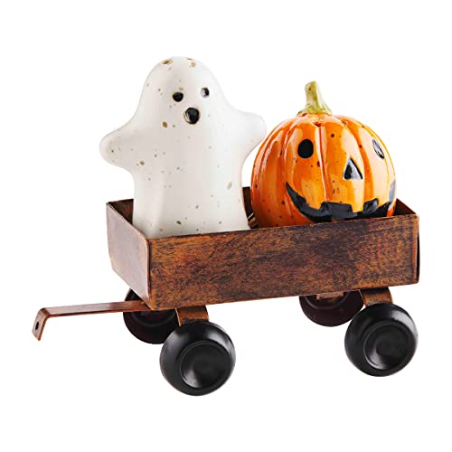 Mud Pie Salz- und Pfefferstreuer-Set, Steingut, Halloween, 5,1 x 7,5 cm von Mud Pie