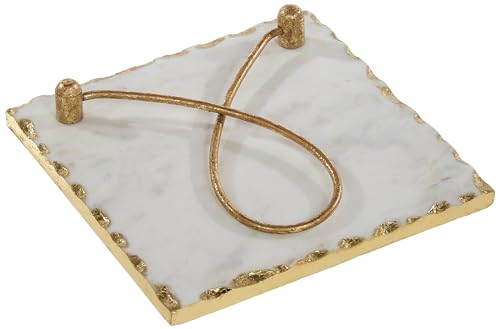 Mud Pie Serviettenhalter mit goldfarbenem Rand, 20,3 x 20,3 cm Mud Pie Serviettenhalter mit goldfarbenem Rand, 20,3 x 20,3 cm von Mud Pie