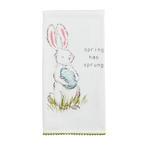 Mud Pie Spring Has Bunny Egg Geschirrtuch, 66 x 41 cm von Mud Pie