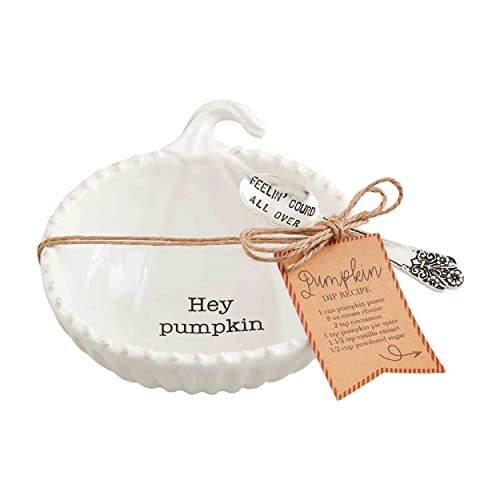 Mud Pie Thanksgiving Tidbit Set, Schüssel 11,4 x 11,4 cm | Utensil 8,9 cm, Kürbis Mud Pie Thanksgiving Tidbit Set, Schüssel 11,4 x 11,4 cm | Utensil 8,9 cm, Kürbis von Mud Pie