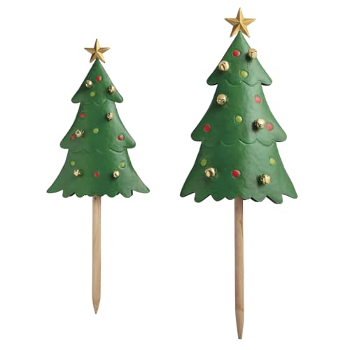 Mud Pie Weihnachtsbaum-Hofpfahl-Set von Mud Pie