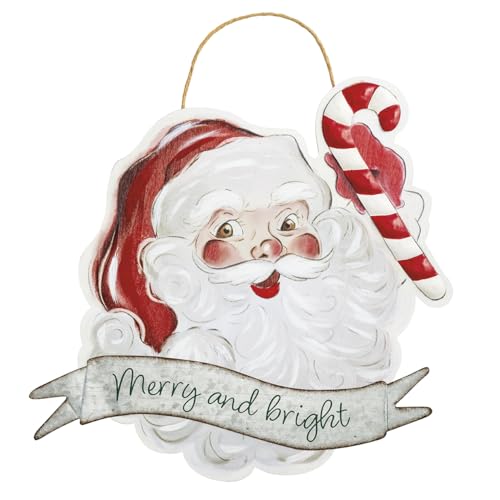 Mud Pie Weihnachtsmann-Türhänger im Vintage-Stil Mud Pie Weihnachtsmann-Türhänger im Vintage-Stil von Mud Pie