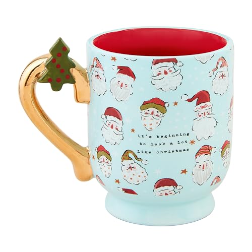 Mud Pie Weihnachtstasse mit Standfuß, blauer Weihnachtsmann, 370 ml Mud Pie Weihnachtstasse mit Standfuß, blauer Weihnachtsmann, 370 ml von Mud Pie