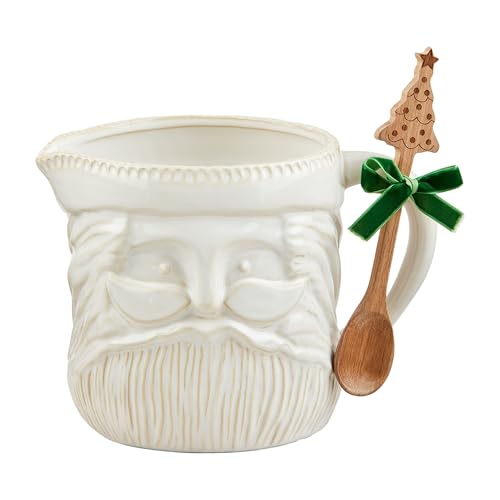 Mud Pie Weißer Weihnachtsmann, Krug, 20,3 cm, Löffel Mud Pie Weißer Weihnachtsmann, Krug, 20,3 cm, Löffel von Mud Pie