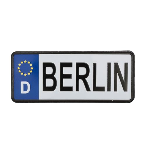 Berlin Kennzeichen Magnet, EU Design, Souvenir-Kühlschrankmagnet aus Metall, 4x10cm Berlin Kennzeichen Magnet, EU Design, Souvenir-Kühlschrankmagnet aus Metall, 4x10cm von Muddastadt