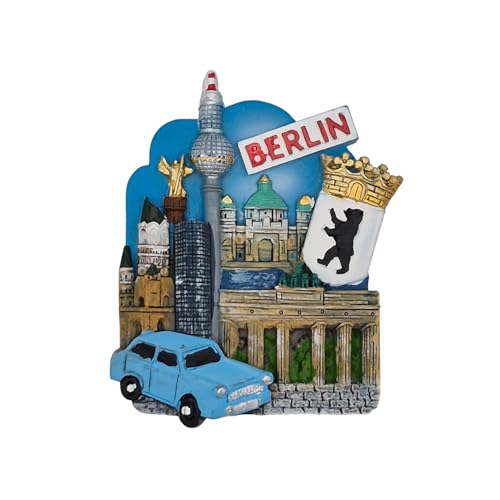 Muddastadt Berlin Kühlschrankmagnet, 3D Relief Sehenswürdigkeiten, 2,8 x 9,5 x 1,3 cm Muddastadt Berlin Kühlschrankmagnet, 3D Relief Sehenswürdigkeiten, 2,8 x 9,5 x 1,3 cm von Muddastadt