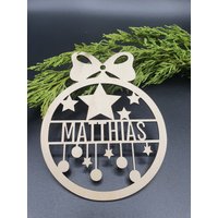 Personalisierte Weihnachtsanhänger | Christbaumkugel Mit Name von MuddelBuddel