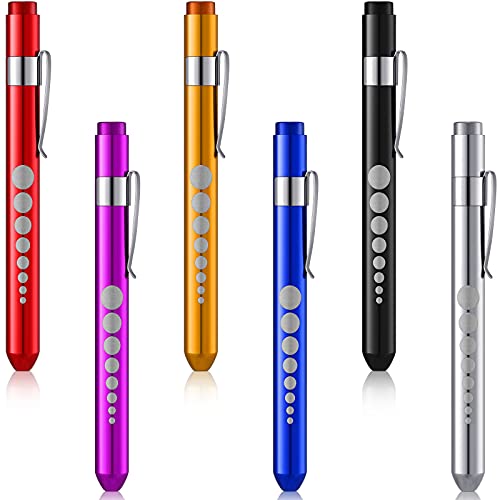 6 Stücke Diagnostikleuchte Pupillenleuchte Led Diagnostikleuchte Pupillenleuchte Medizinische Medizin Rettungsdienst Penlight Pen Light Medical Wiederverwendbar Für Krankenschwestern Ärzte Schüler von Mudder