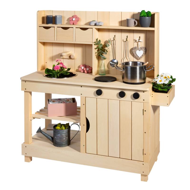 Muddy Buddy Matschküche Explorer natur 102 x 40 x 105 cm von Muddy Buddy