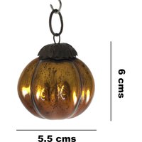 Mini Melonenform Glas Baum Hängender Christbaumschmuck - Schöne Kugel Für Innen Und Außen Vintage Weihnachtskugel I23-279 von MudraArtTreasures