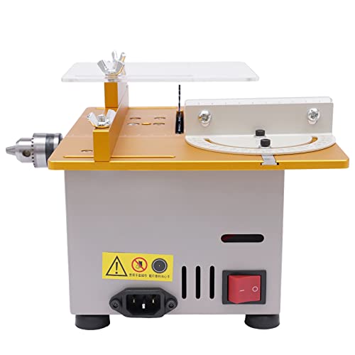 Mudshape Fräs-Slot-Holzarbeit-Multifunktion-Kantenmaschine, Hebe-Klinge mit Schrägmesser tragbare Mini-Tischsäge, für DIY-Holzarbeit-Modelle zur Herstellung von polierten Gravur-Stanzen von Mudshape