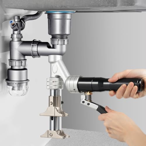 Mudshape Hydraulic Tube Expander Compact Swaging Tool Kit, Tube Expansion Tool Kit, Mannual Expander Tool Kit, Silber, schwarz von Mudshape
