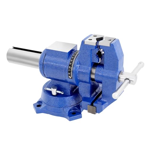 Mudshape Multifunktions Schraubstock 360° Gedreht werden Professionelle Tisch Parallel Drehteller Werkbankschraubstock Werkbank Amboss 100 Mm 4 Zoll Blau von Mudshape