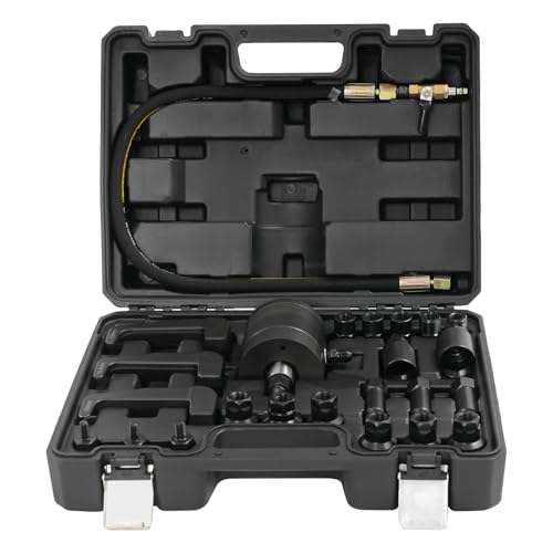 Mudshape Professionelles Pneumatisches Diesel-Injektor-Abzieher-Set Für, 24-Teiliges Verschiedene Adapter, Zur Demontage Verschiedener Diesel-Injektoren von Mudshape