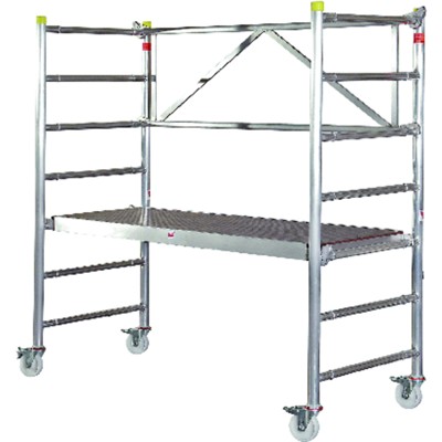 Alu-Rollgerüst Typ Boy 1, 1,80 x 0,79m, Arbeitshöhe 2,80m von Müba