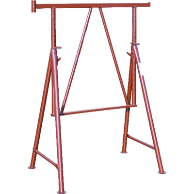 Stahlrohr-Gerüstbock, lackiert Breite 1,20m, Höhe 1,20 - 1,95m von Müba