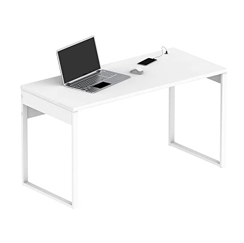 MUEBLES PITARCH Nexus Tisch, Spanplatte aus Partikeln und Melamin mit hoher Dichte, Weiß Atlas/weißes Bein, 76 x 135 x 60 cm von MUEBLES PITARCH