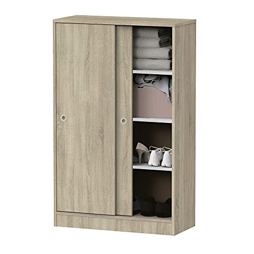 MUEBLES PITARCH Tibet Schrank, Spanplatteholz,Melamin,ABS, Kambrium Eiche, 120 x 74 x 33 cm von MUEBLES PITARCH