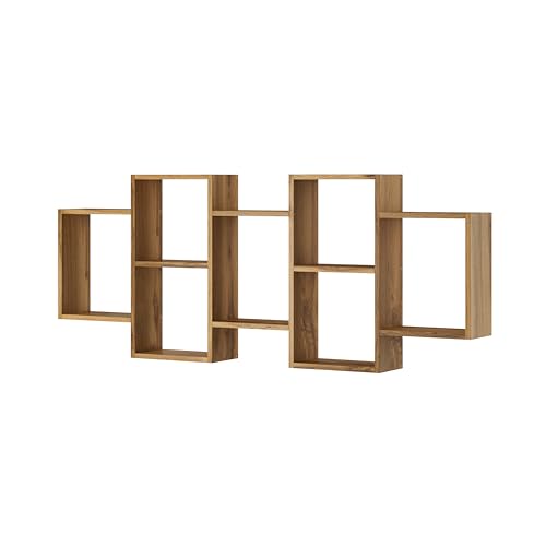 Muebles Slavic Schweberegal – Wandregal für Bücher – Wandregal aus Holz von Muebles Slavic