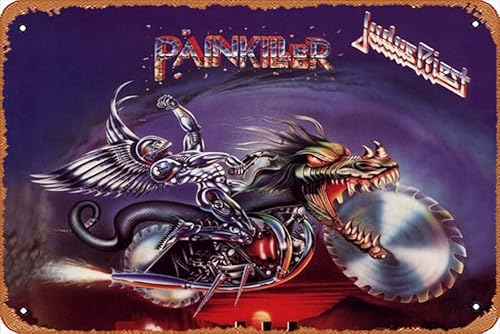 Judas Priest HD, Painkiller Judas Priest Poster, Musik Vintage Poster 20,3 x 30,5 cm Retro Vintage Metall Blechschild für Zuhause Bar Pub Garage Dekor Geschenke Judas Priest HD, Painkiller Judas Priest Poster, Musik Vintage Poster 20,3 x 30,5 cm Retro Vintage Metall Blechschild für Zuhause Bar Pub Garage Dekor Geschenke von Muecddoa