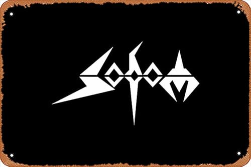 Muecddoa - Band (Musik), Sodom, Heavy Metal, Metal (Musik), Sodom (Band), Vintage-Poster, 20,3 x 30,5 cm, Retro-Vintage-Blechschild für Zuhause, Bar, Pub, Garage, Dekoration, Geschenke von Muecddoa