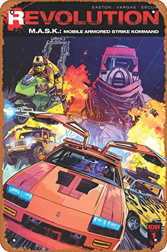 Muecddoa Retro Metallschild – M.A.S.K.: Mobile Armored Strike Kommand: Revolution 1 Comic Book NM – Anime-Metall-Blechschild Filmposter für Musik, Café, Bar, Restaurant, Supermarkt, Geschäft, Film, Muecddoa Retro Metallschild – M.A.S.K.: Mobile Armored Strike Kommand: Revolution 1 Comic Book NM – Anime-Metall-Blechschild Filmposter für Musik, Café, Bar, Restaurant, Supermarkt, Geschäft, Film, von Muecddoa
