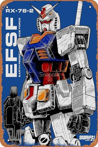 Muecddoa Vintage Poster 20,3 x 30,5 cm – Gundam Retro Vintage Metall Blechschild für Zuhause, Bar, Pub, Garage, Dekoration, Geschenke Muecddoa Vintage Poster 20,3 x 30,5 cm – Gundam Retro Vintage Metall Blechschild für Zuhause, Bar, Pub, Garage, Dekoration, Geschenke von Muecddoa