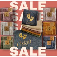 Set Personalisiertes Handtuch + Waschlappen/Babyhandtuch Bestickt Mit Namen/Babywaschlappen Personalisiert/Kinder/Babys/Geschenkset Geburt Set Personalisiertes Handtuch + Waschlappen/Babyhandtuch Bestickt Mit Namen/Babywaschlappen Personalisiert/Kinder/Babys/Geschenkset Geburt von MueggenStick