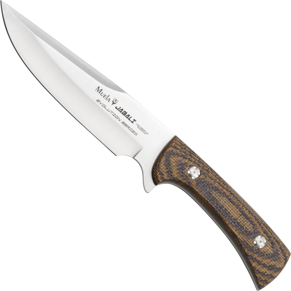 Muela Jabali Micarta Mustard großes Jagdmesser von Muela