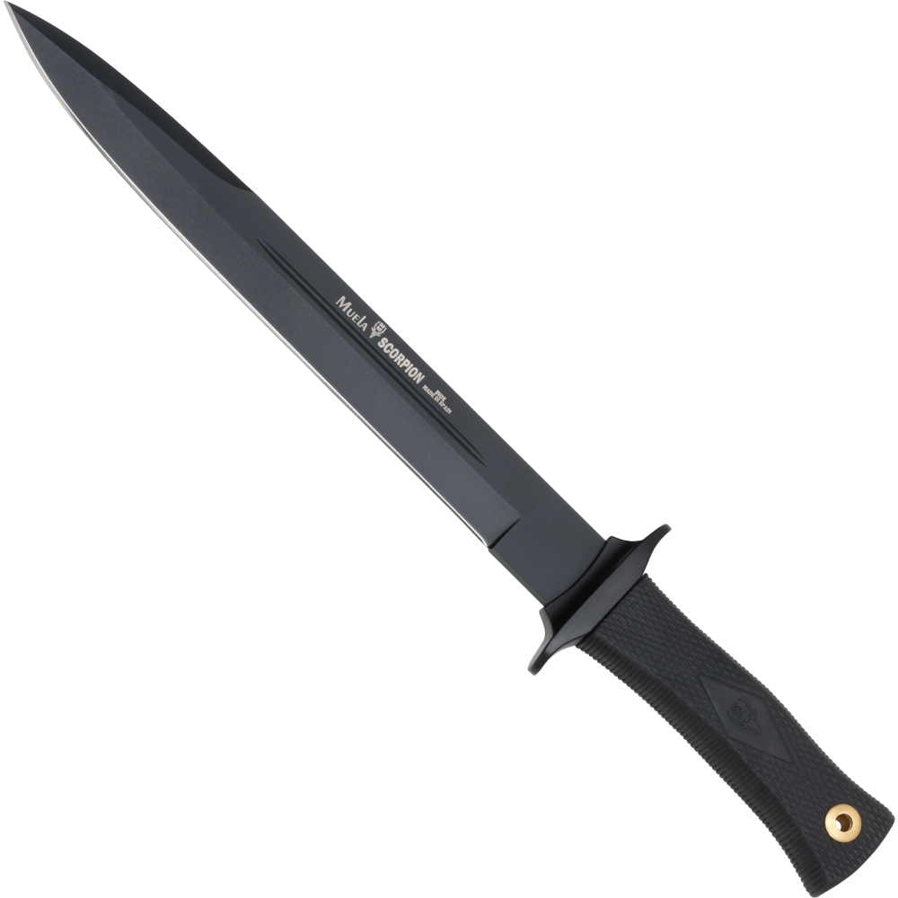 Muela Scorpion black langes schlankes Abfangmesser von Muela