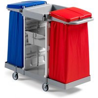 Servicewagen Duo, 2 Halterahmen für 120-Liter-Säcke, 2 Ablagekörbe Servicewagen Duo, 2 Halterahmen für 120-Liter-Säcke, 2 Ablagekörbe von EVO-PRODUCTS