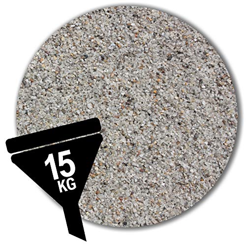 Anbobo Müller GmbH 15 kg Filtersand Filterkies hellgrau Filterquarzsand 11 Körnungen (0,71-1,25 mm) von Anbobo