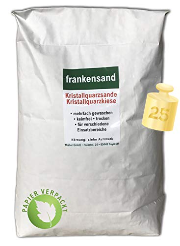 Anbobo Müller GmbH - Filtersand/Filterkies/Kristallquarzsand/Quarzsand für Sandfilteranlagen - 25 KG - 1,0-2,0 mm - Deutsche Produktion von Anbobo