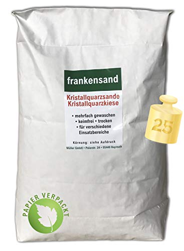 Anbobo Müller GmbH - Filtersand/Filterkies/Kristallquarzsand/Quarzsand für Sandfilteranlagen - 25 KG - 1,6-2,5mm - Deutsche Produktion von Anbobo