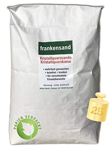 Anbobo Müller GmbH - Filtersand/Filterkies/Kristallquarzsand/Quarzsand für Sandfilteranlagen - 25 KG - 3,15-5,6 mm - Deutsche Produktion von Anbobo