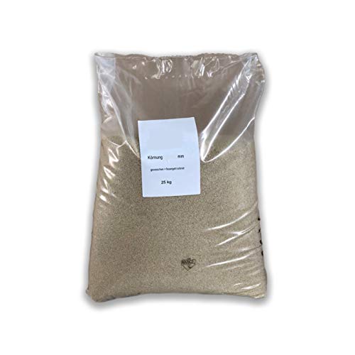 Anbobo Filtersand 25kg beige Quarzsand Sand 0,71-1,25mm für Sandfilteranlage von Anbobo