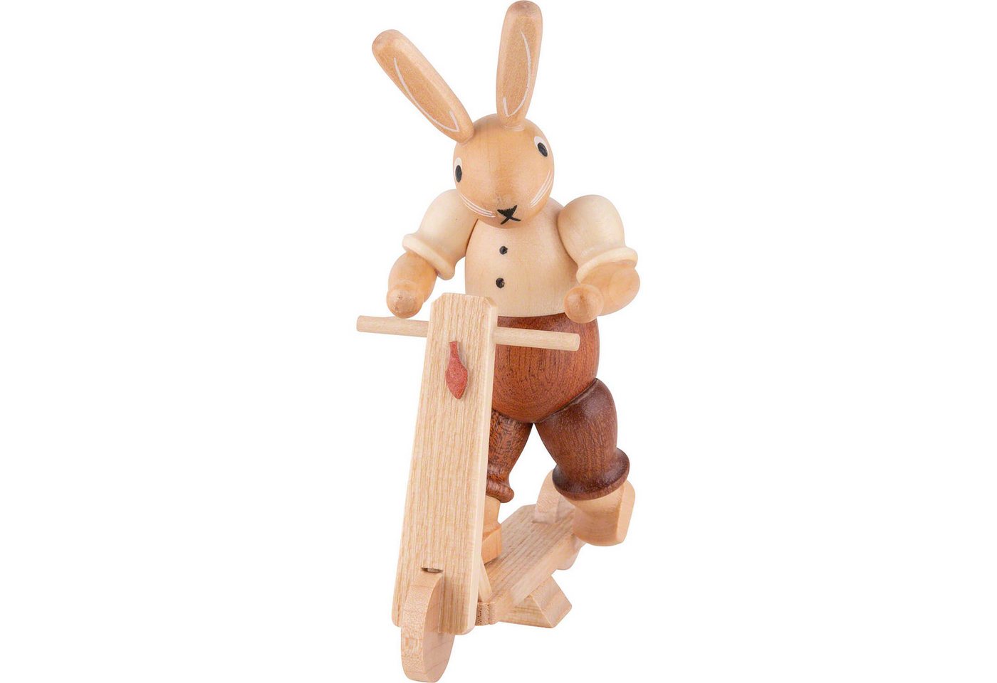 Müller Kleinkunst GmbH Seiffen Dekofigur Hase auf Roller (11cm) von Müller Kleinkunst von Müller Kleinkunst GmbH Seiffen