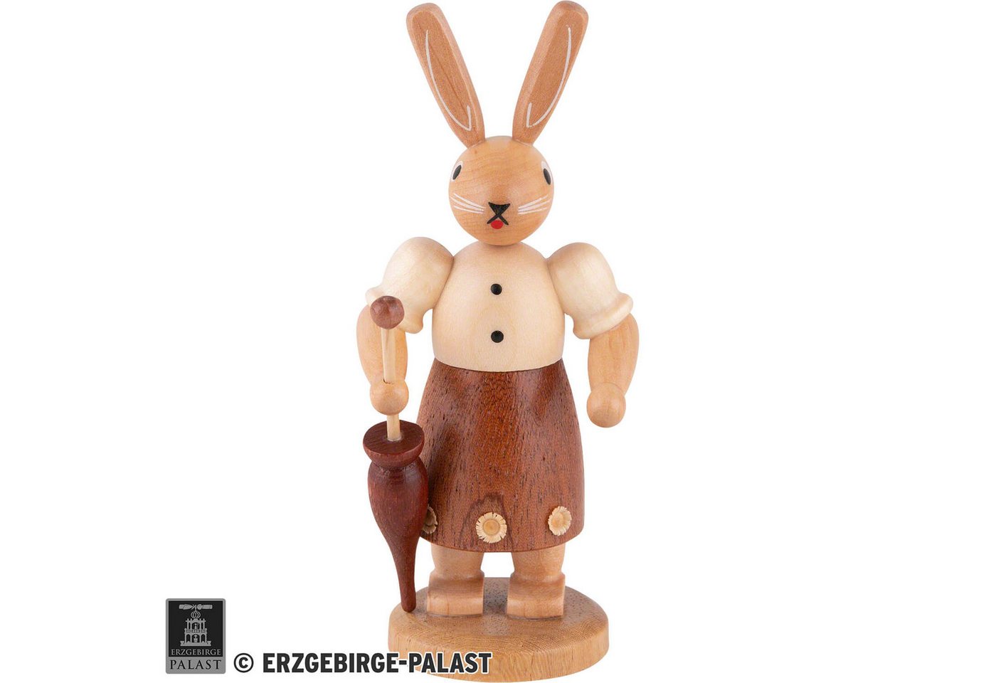 Müller Kleinkunst GmbH Seiffen Dekofigur Hasenfrau naturfarben (11cm) von Müller Kleinkunst von Müller Kleinkunst GmbH Seiffen