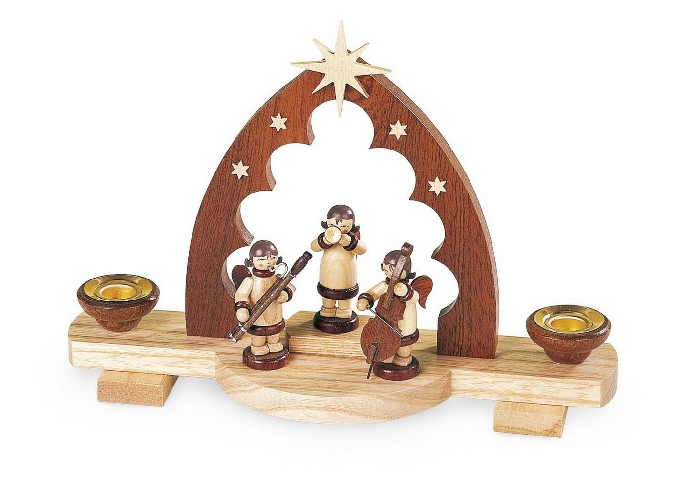 Müller Kleinkunst GmbH Seiffen Kerzenhalter Kerzenständer Kerzenhalter Engeltrio Spitzbogen natur Müller Kleinkunst GmbH Seiffen Kerzenhalter Kerzenständer Kerzenhalter Engeltrio Spitzbogen natur von Müller Kleinkunst GmbH Seiffen