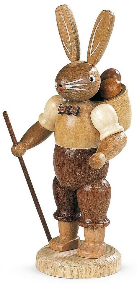 Müller Kleinkunst GmbH Seiffen Osterhase Osterfigur Hasenmann natur klein Höhe 11cm NEU von Müller Kleinkunst GmbH Seiffen