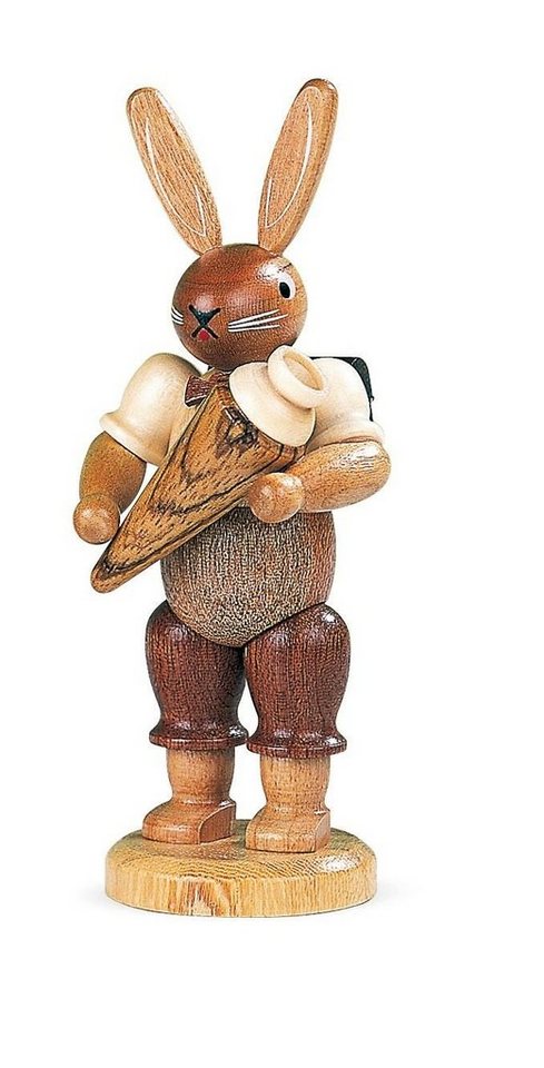 Müller Kleinkunst GmbH Seiffen Osterhase Osterfigur Hasenschulanfänger natur klein Höhe 11cm NEU von Müller Kleinkunst GmbH Seiffen