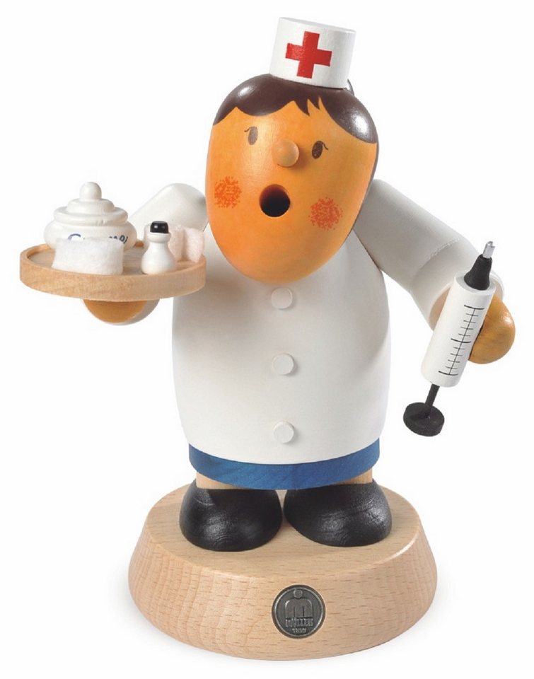 Müller Kleinkunst GmbH Seiffen Räuchermännchen Müller Räuchermann Müllerchen Krankenschwester, Handarbeit aus dem Erzgebirge Müller Kleinkunst GmbH Seiffen Räuchermännchen Müller Räuchermann Müllerchen Krankenschwester, Handarbeit aus dem Erzgebirge von Müller Kleinkunst GmbH Seiffen