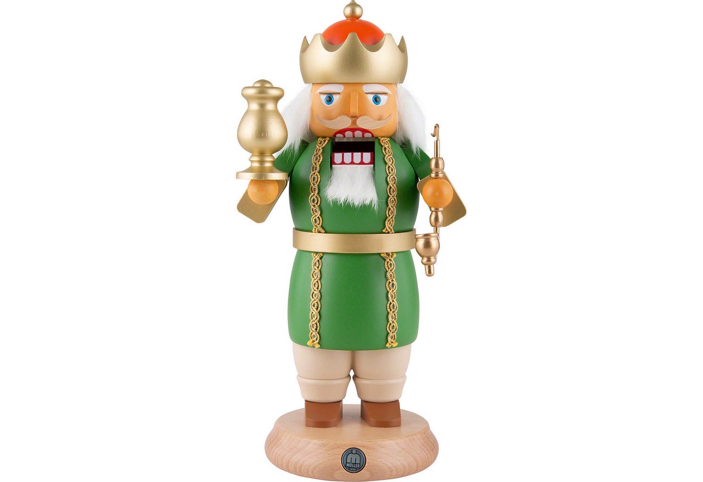 Müller Kleinkunst GmbH Seiffen Räuchermännchen RauchKnacker Die Drei Weisen - Caspar (27cm) von Müller Kleinkunst von Müller Kleinkunst GmbH Seiffen